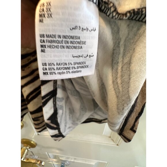 JM Collection Women's Short Sleeve Round Neck Blouse Size 3X - Picture 13 of 16